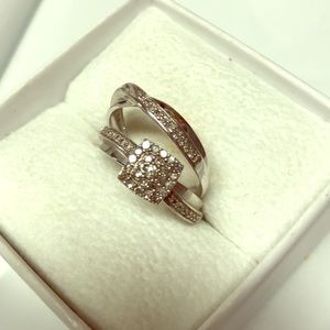 10 k gold wedding Ring set 1/2 cttw set